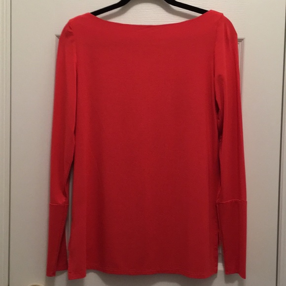 Coral Boat Neck Top NWT - Picture 2 of 4